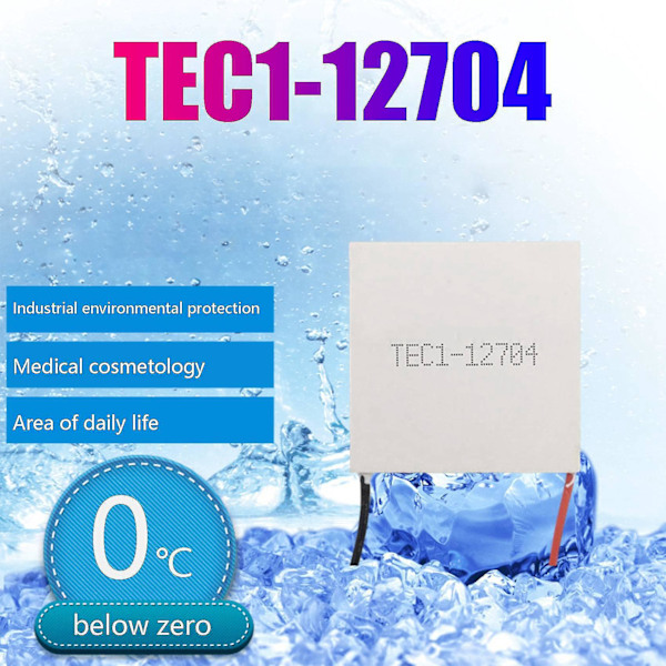 TEC1-12704 Termoelektrisk Køler Peltier 30mmx30mm TEC1 12704 Modul 12V4A Køling Peltier-B8