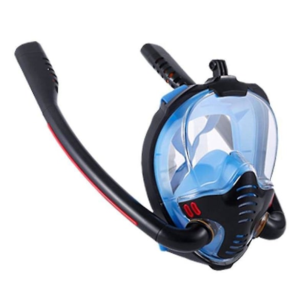 Voksnes 180 Graders Panorama HD Snorkelmaske med Anti-dug Servietter