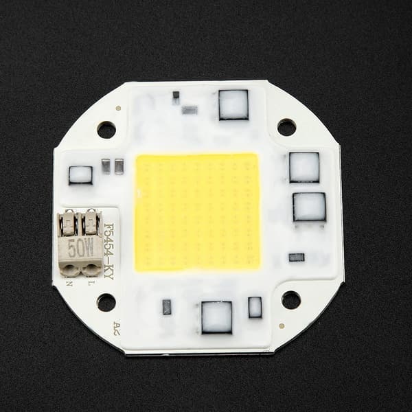 AC100-260V 50W Kald Hvit Høyeffekts Integrert Chip Lyskilde COB Perle Spotlight Pære
