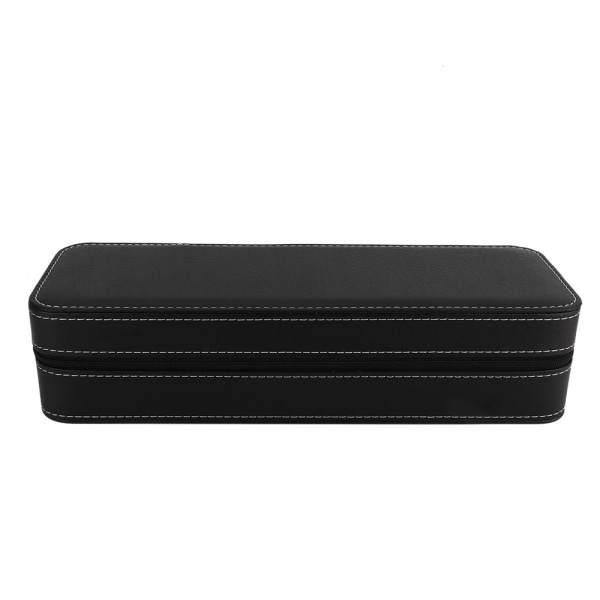 6 Slot PU Læder Ur Opbevaring Case Organizer Display Box Separerede rum
