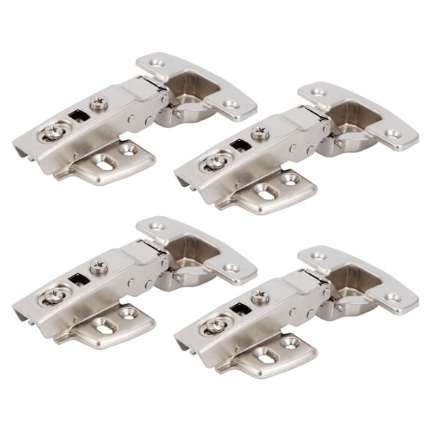 4 set gångjärn för skåp kök med dämpningsbuffert dörr Bisagra kallvalsat stål hårdvara rak arm 11,5 x 7 x 2,5 cm