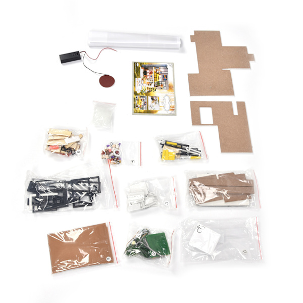 Montera Villa DIY Dockhus Barn Dockhus Kit Miniatyrhus Byggsats Födelsedagspresent