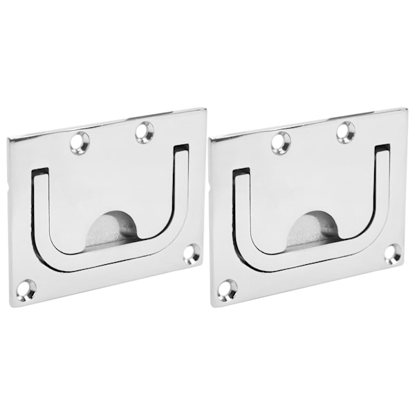 2 stk. rustfrit stål båd luge håndtag dæksel håndtag marine hardware skab ring
