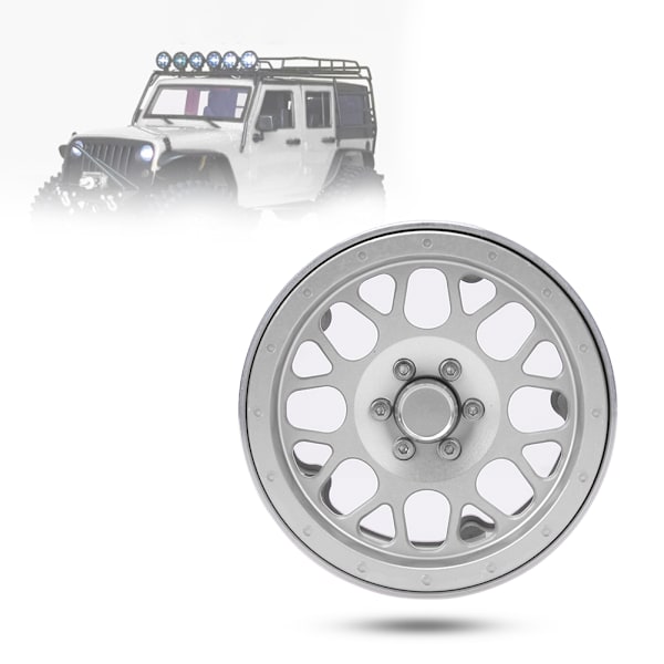 4 kpl 2,2 tuuman alumiiniseospyörän napatarvikkeet RC-osat sopivat 1/10 RC CarSilverille