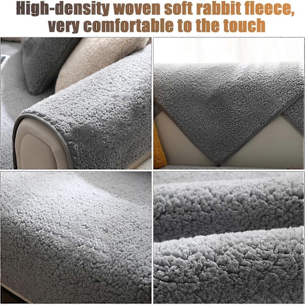 Premium Velour Sofabetræk, Skridsikre Sofabetræk, Elaborerede og Udsøgte Sofabetræk, Sofahyndebetræk til Soveværelse, Hotel og Kontor 70*150cm)