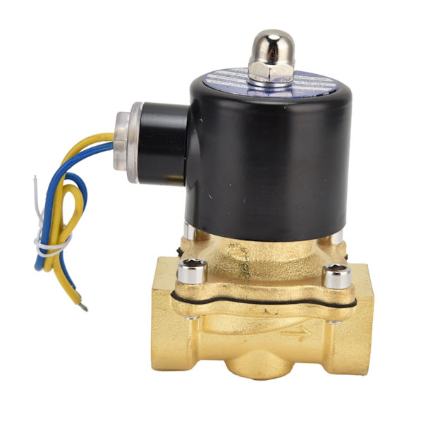 2W‑200‑20 G3/4in magnetventil Messing Normalt lukket elektrisk magnetventil til vand Luft GasAC110V