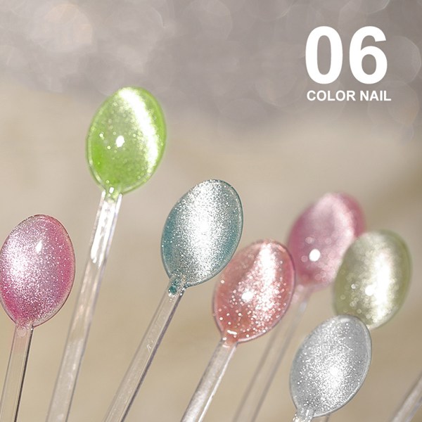 7ml Cat Eye UV-geelilakka Soak Off Cat's Eyes -geelilakka manikyyriin ja kynsien koristeluun