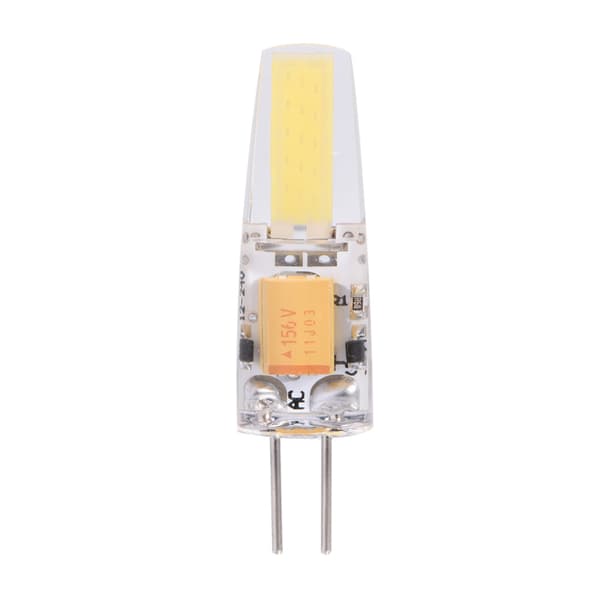 10 st AC/DC12-24V G4 COB LED-lampor Ej dimbar silikonlampa (varmvit)