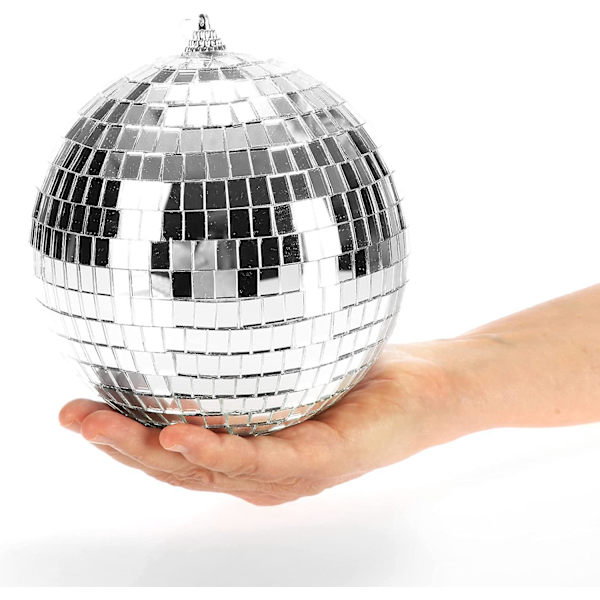 Party Time Discokula - Hängbar 15cm Glitterkula för Nyår, Födelsedagar och Temafester