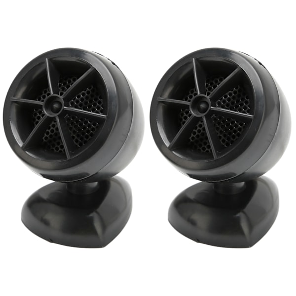 2 st Dome Tweeter 1200W Högtalare Hög Känslighet Universell för Biljudsystem Svart