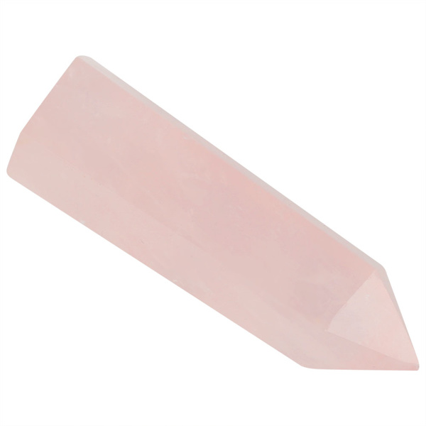 Naturlig fluorit rosa kvarts kristall hexagonal stav för dekoration prydnad (6-7cm)
