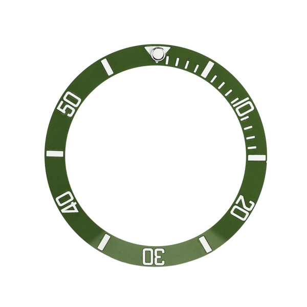 Klokke Armbåndsur Aluminiumsmateriale Loop Bezel Ring Erstatningsdel (grønn)