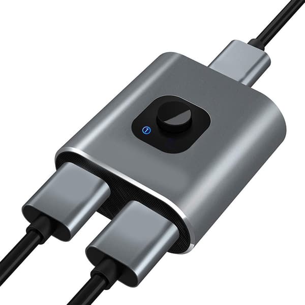 HD Multimedia Interface Switch 2 in 1 ut 4K 60Hz stöder 3D HD dubbelriktad HD Multimedia Interface Splitter