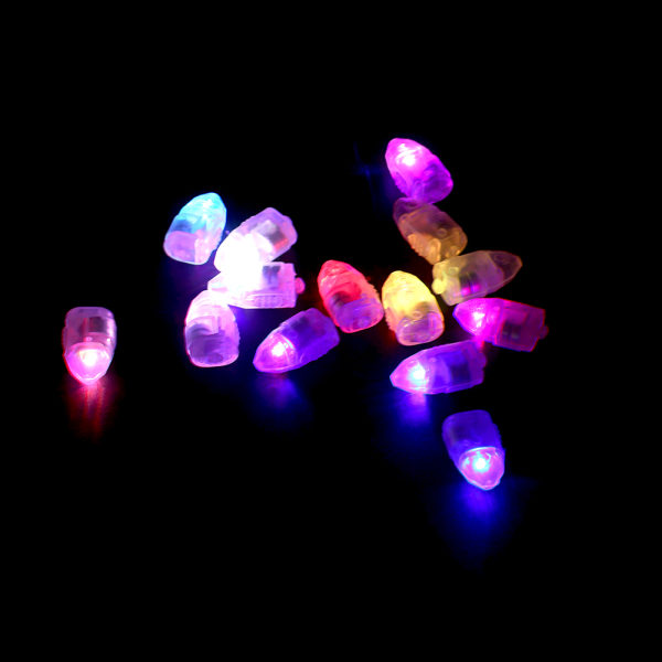 1 set/ 50 st Vattentäta LED-lampor för papperslyktaballongbröllopsdekor Färgglad