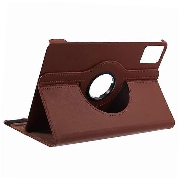 Compatible with Lenovo Tab M11 / Xiaoxin Pad 11 2024 Leather Case Rotating Stand Tablet Case Brown