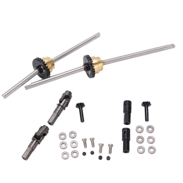 Metall drivaksel girbroaksel differensialsett for WPL C14 C24 C34 C44 B14 B16 B24 B36 1/16 RC bil