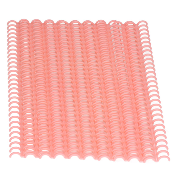 10 stk. Binderyg 30 huller 12 mm diameter DIY klippbar plast A4 Wire Binding Spines til skolekontor lyserød