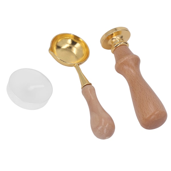 Voksforseglingsstempelsett med klart mønster, antirust, retro bokstavforsegling vokssett for DIY-konvolutter, invitasjonsdekorasjon