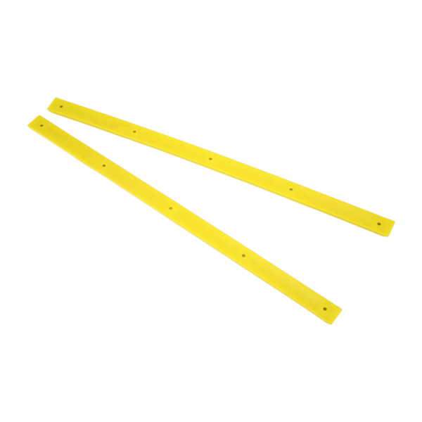Rib Bones Rails - Slitestående, slitesterke, stabile, fleksible, blanke longboard-rails i gult