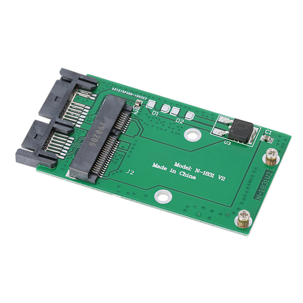 Mini MSATA kort til 1,8 tommer Micro SATA Interface Adapter Converter Card Disc
