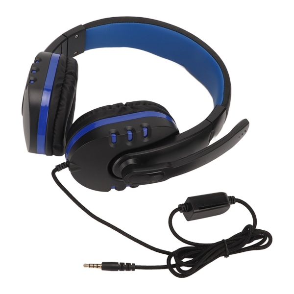 3,5 mm gaming headset med mikrofon ledningskontrol Justerbar lydstyrke Én knap Mute computerspil headset