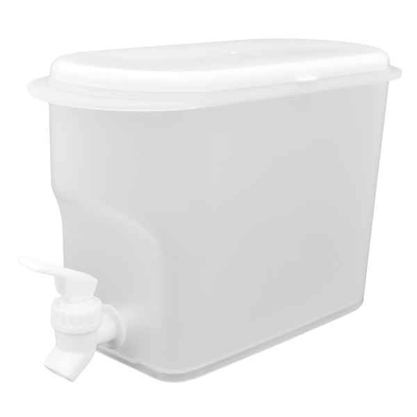 3,5L vattenbehållare Vit hushållshållbar, återanvändbar vattenkylskanna med stor kapacitet med kran