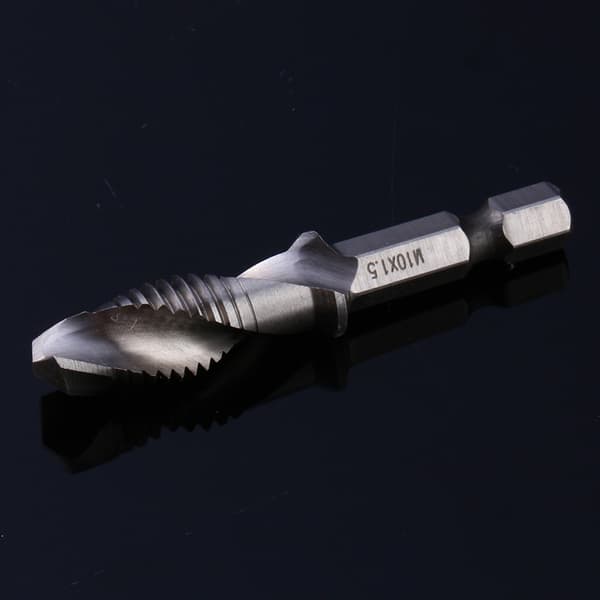 M10 HSS 1/4\" Hex Shank Bor & Gjenge Taper Bor Power Tool Del