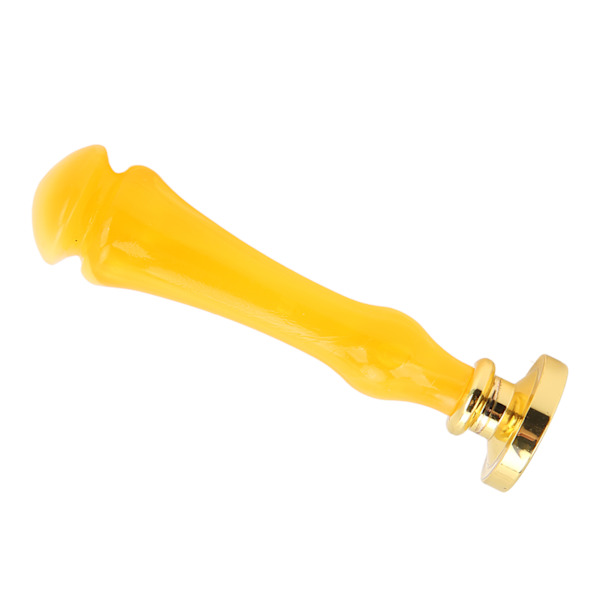 Set med vaxförseglingsstämpel, transparent mönster, rostskydd, utsökt förpackning, vaxstämpel för DIY-kuvert, inbjudningsdekoration, orange