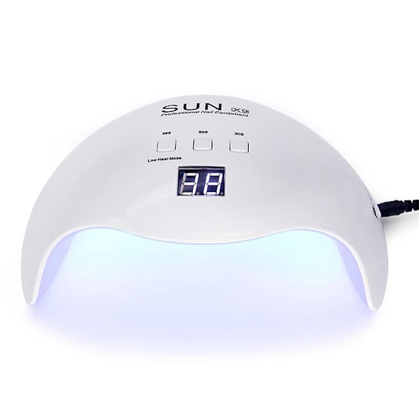 Vaaleanpunainen LED-kynsilaite automaattisella käynnistysanturilla, LCD-näyttö ja 30, 60, 99 sekunnin ajastimella