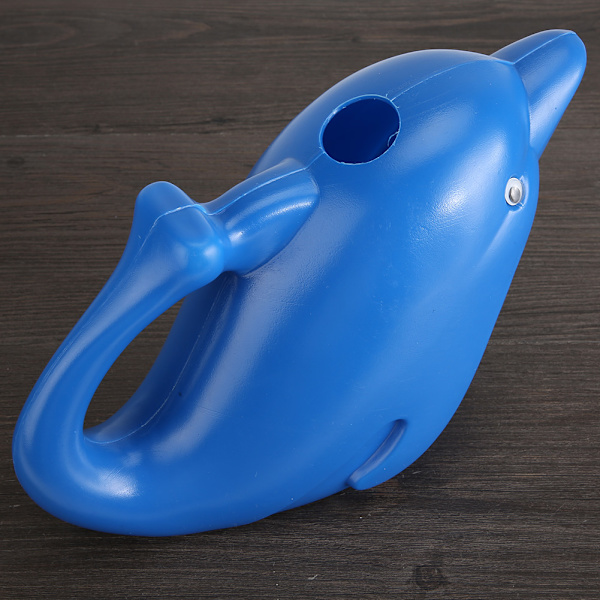 1200ml udendørs børn plastik tegneseriedyr vandkande Strandlegetøj Havearbejde Drys PotBlue Dolphin