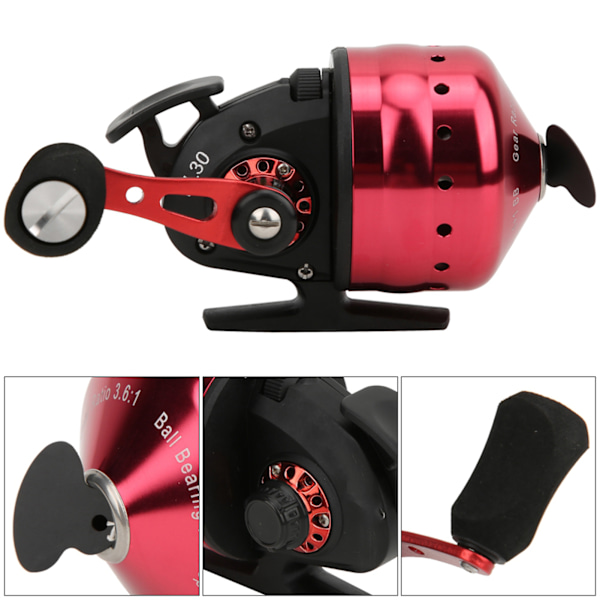 Udendørs Bue Fiskeri Spincast Reel Indvendige Liner Lukket Fisk Jagt Skydning Accessoryred