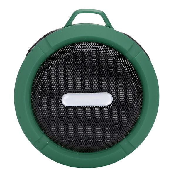 C6 Bluetooth-kaiutin imukupilla ja karabiinihaalla, vedenpitävä minialakaiutin ulkoiluun, vihreä