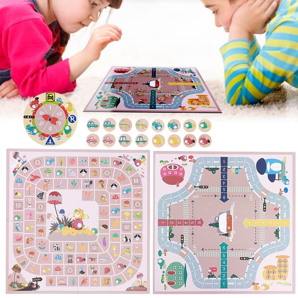 Animal Checker Schackleksaker för Barn Pedagogiska Multifunktionella Bordsspel Leksak #2