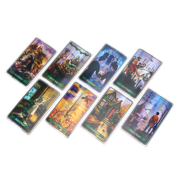 78st Tarotkortlek Engelska Ödesdivination Spådom Spelkort för Familj Vänner Fest