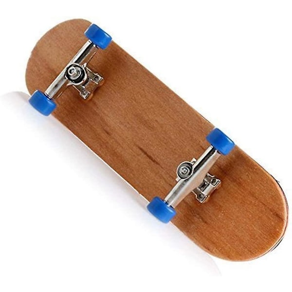 Blå Mini Træ Finger Skateboard Komplett med Blød Pad og Kuglelejer Hjul Maple Fingerboard Samling Kræves Sjov Legetøj til Børn
