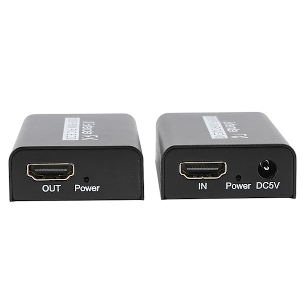 HDMI Extender 60M Internet Transmitter til POC Kabel Strøm EDID Læringsfunktion 100‑240VEU