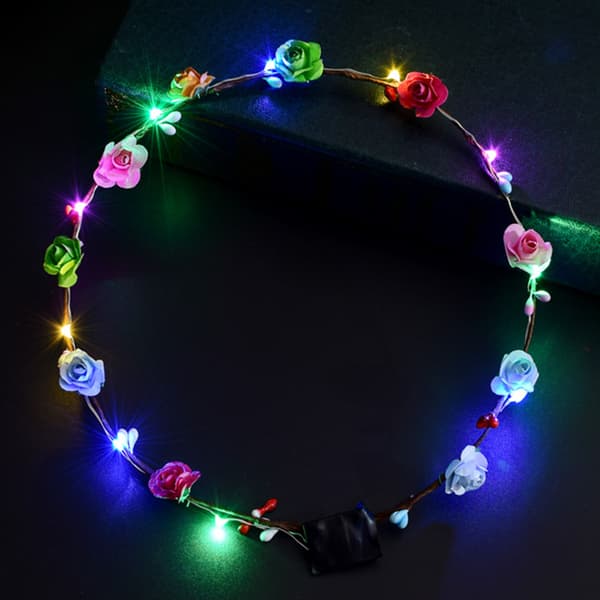 LED-kukkapanta, hehkuva seppele, hääjuhlapanta