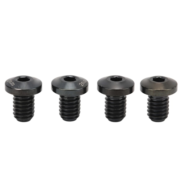 4Pcs Road Bike Brakes Screws Titanium Alloy Durable Rustproof Polishing Grinding Accurate Thread Road Bike Rotor Bolts Black