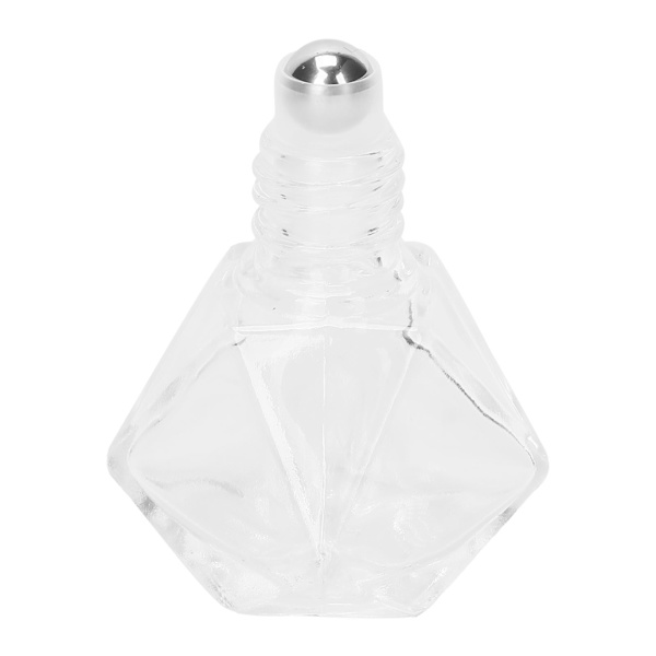 Professionell Glas Parfym Rollerflaska Bärbara Eterisk Olja Roll On Flaskor 8ML Svart Lock