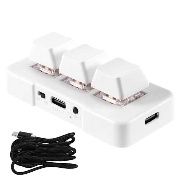 MK321U Programmerbart Makro Mini Tangentbord för Spel Multimedia MK321