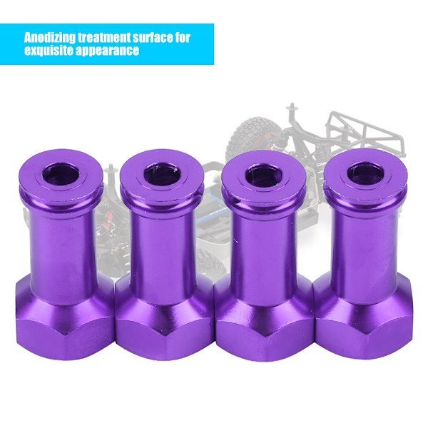 24 mm:n jatkopala, pidempi yhdistinsovitin Traxxas Slash 1/16 RC-autoon (violetti)