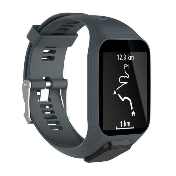 Tomtom Runner Cardio Spark -kellon rannekkeen vaihtoranneke, kuntoilukellon lisävarusteranneke (harmaa)