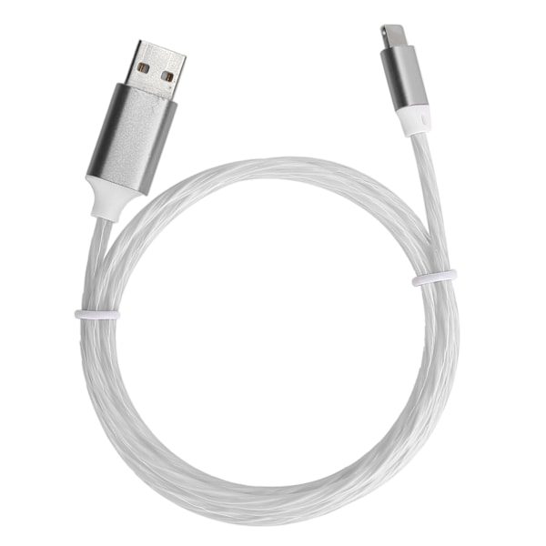 USB-laddningskabel för IOS LED-ljus upp flödande snabbladdningskabel för IOS-mobiltelefoner Färgglatt ljus