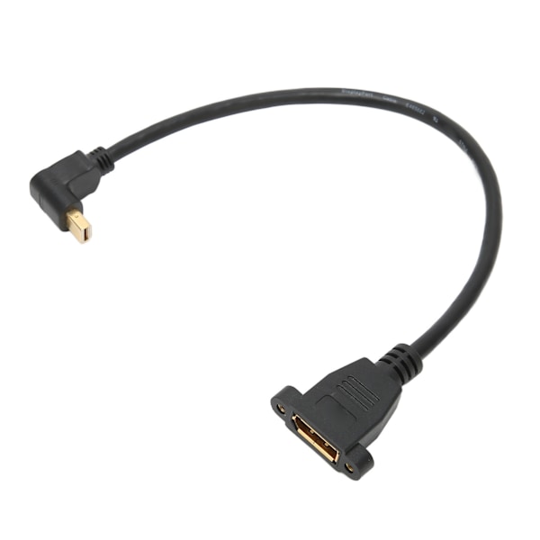 DP-naaras - Mini DP -uroskaapeli, lukittava kaksoisreikä, Displayport-sovitin QXGA 2560x1600 resoluution lähtöön
