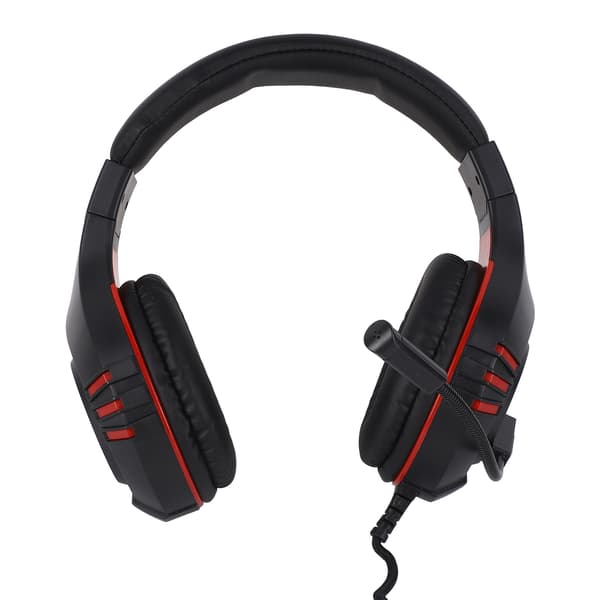 Gaming Headset Støjreducerende Stereo Stærk Bas Linjekontrol Cool Belysning Kablede Gaming Hovedtelefoner til PS4 til PS5