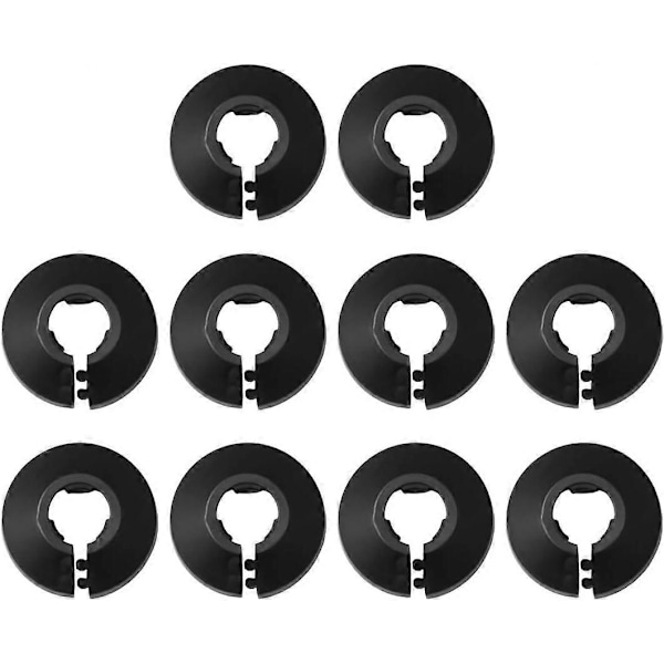 10 Stycken Radiatoröverdrag, Radiatorrörskydd, Plaströrklammer för Runda Rosett Rörskydd Diameter (45MM)