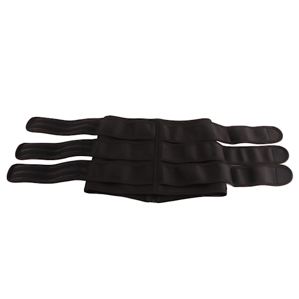 Midjetränare Polyester Dragkedja Unisex Multifunktionell Midjebandage Wrap för Sport Svart M