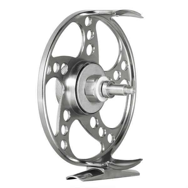 Nytt Silver 95MM 7/8 CNC-bearbetad aluminium 2+1BB flugspöle fiskerulle tillbehör