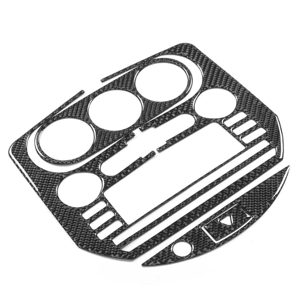 4stk Kolfiber Central Kontrollpanel Ram Instrumentbräda Dekorationssats Passar för Mazda MX‑5 / Roadster NCA
