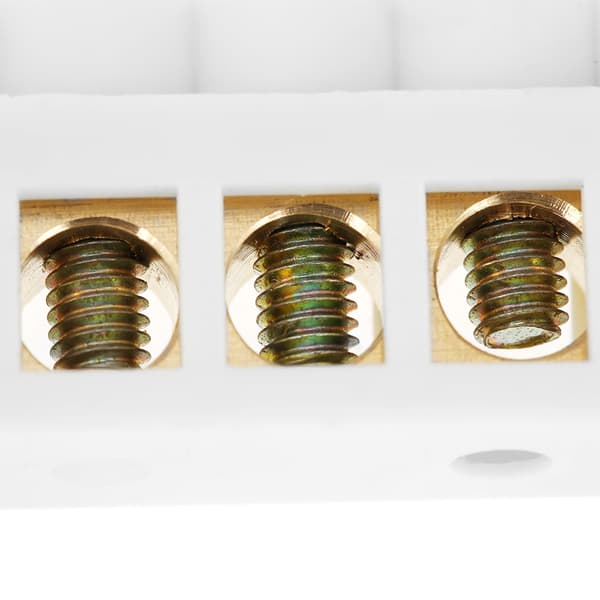 10 st 5-håls bryggdesign elektrisk distributionskabel skruv mässing kopplingsplintar